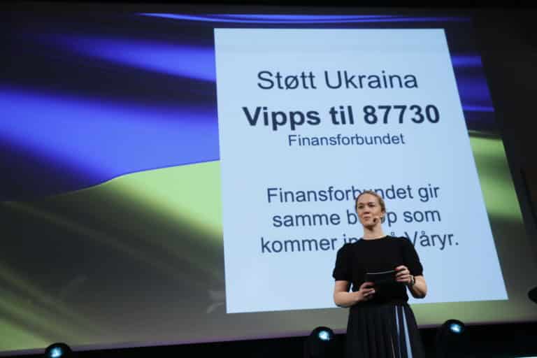 Samlet inn 140 000 spontant til Ukraina